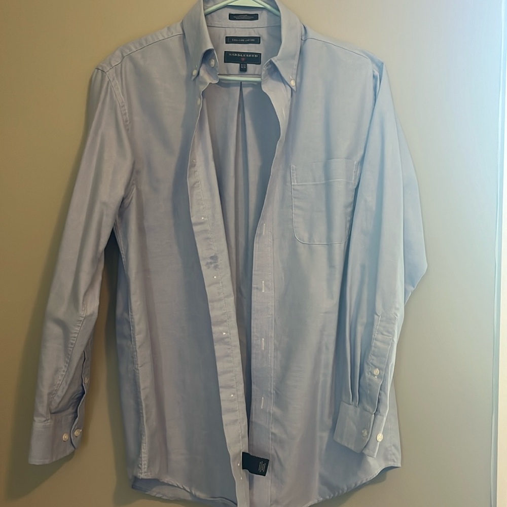 SADDLEBRED / EASY CARE OXFORD / SIZE 15 1/2, 32-33